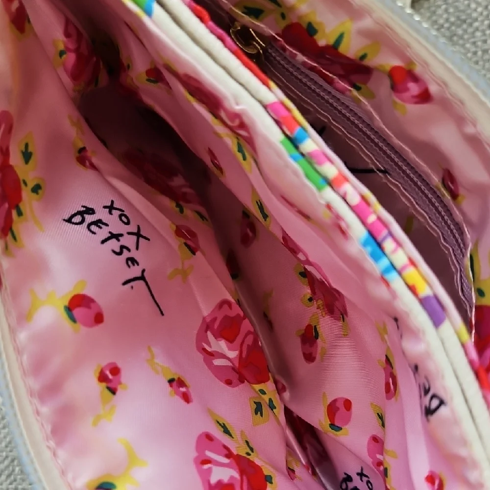 Betsey Johnson Cream and Multicolor Floral Crossbody Bag - Picture 14 of 14